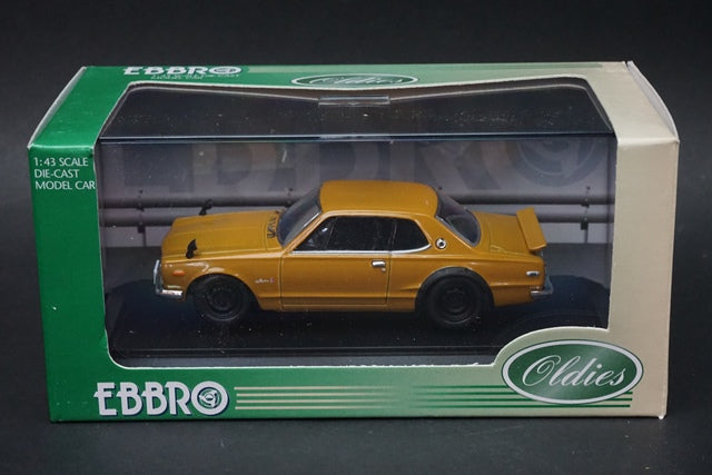 1:43 EBBRO 43583 Nissan Skyline GT-R KPGC10 1971 Brown model car