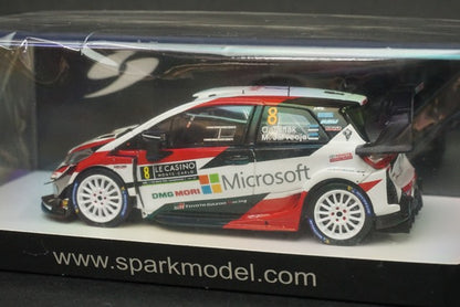 1:43 SPARK S5978 Toyota Yaris WRC Monte Carlo Rally 2019 #8