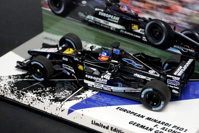 1:43 MINICHAMPS 413011221 European Minardi PS01 F.Alonso German GP 2001 #21