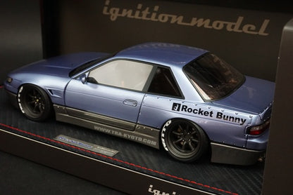 1:18 ignition model IG1133 Rocket Bunny S13 Version 1 Purple Silver / Gray