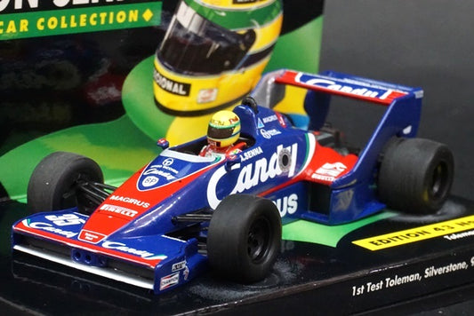 1:43 MINICHAMPS 540834335 Toleman Hart TG183B A.Senna Silverstone 1983 #35 ASC No.22