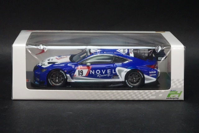 1:43 SPARK SG538 Lexus RC F GT3 RACING PROJECT BANDOH with Novel and Ring Racing Nurburgring 24h 2019 #19