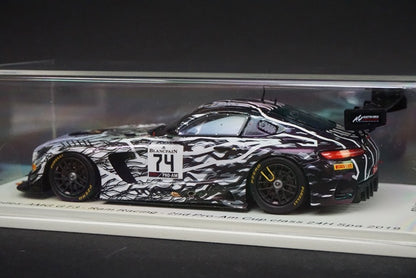 1:43 SPARK SB268 Mercedes AMG GT3 Ram Racing 2nd Pro-Am Cup class SPA 24h 2019 #74