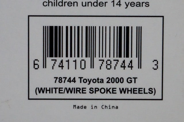 1:18 AUTOart 78744 Toyota 2000GT Wire Spoke Wheel White model car