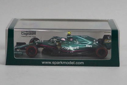 1:43 SPARK S7672 Aston Martin AMR21 Bahrain GP 2021 #5 S.Vettel