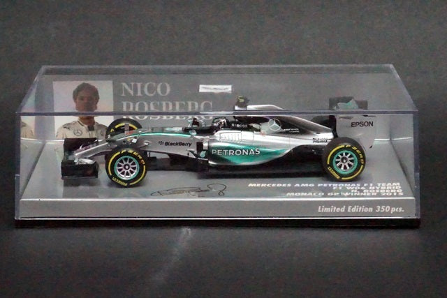 1:43 MINICHAMPS 417150106 Mercedes AMG PETRONAS F1 TEAM W06 Hybrid Monaco GP 2015 Winner #6 N.Rosberg