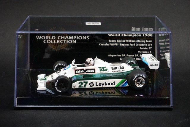 1:43 MINICHAMPS 436800027 Williams FW07B 1980 World Champion #27 A.Jones