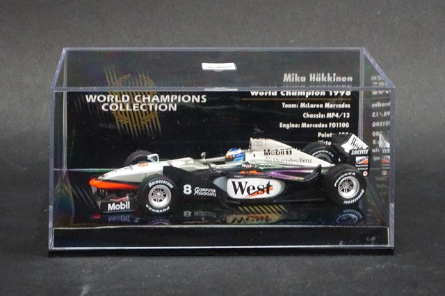 1:43 MINICHAMPS 436980008 McLaren Mercedes MP4/13 1998 World Champion #8 M.Hakkinen