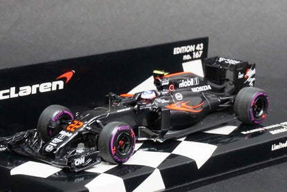 1:43 MINICHAMPS 530164122 McLaren Honda MP4-31 Monaco GP 2016 J.Button