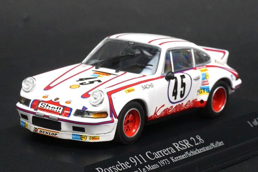 1:43 MINICHAMPS 430736945 Porsche 911 Carrera RSR 2.8 Le Mans 24h 1973 #45