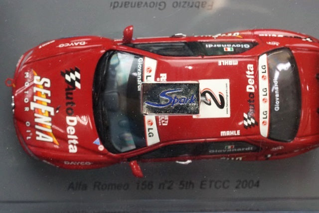 1:43 SPARK S0464 Alfa Romeo 156 ETCC 2004 #2 Fabrizio Giovanardi