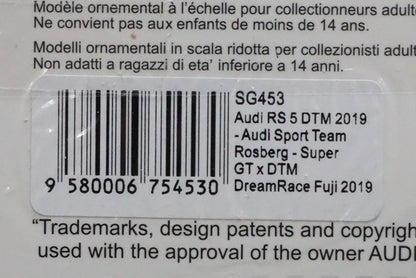 1:43 SPARK SG453 Audi RS 5 2019 #33 Super GT x DTM Dream Race Fuji 2019 R.Rast