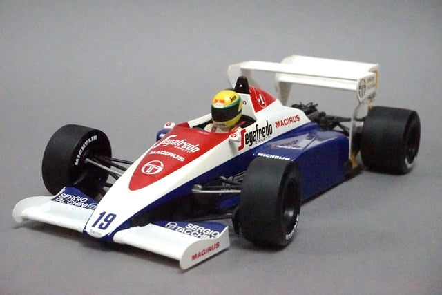 1:18 MINICHAMPS 540841889 Toleman Hart TG184 Portuguese GP 1984 #19 A.Senna