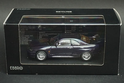 1:43 EBBRO 44187 Nissan Skyline GT-R R33 V Spec 1995 Purple