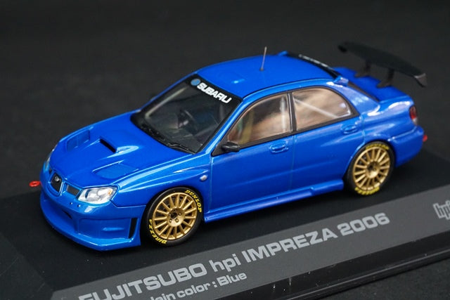 1:43 HPI 949 Subaru Barnacle Impreza 2006 Blue model car