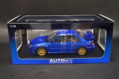 1:18 AUTOart 78681 Subaru Impreza WRX STi 2006 Blue model car