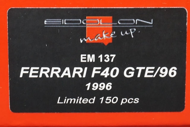 1:43 MakeUp EIDOLON EM137 Ferrari F40 GTE 1996 Red model cars