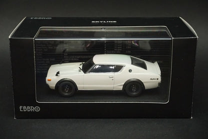 1:43 EBBRO 44074 Nissan Skyline 2000 GT-R KPGC110 1973 White