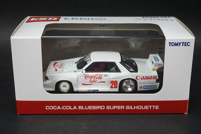 1:43 TOMICA EBBRO 226864 Coca-Cola Bluebird Super Silhouette 1984 #20 White