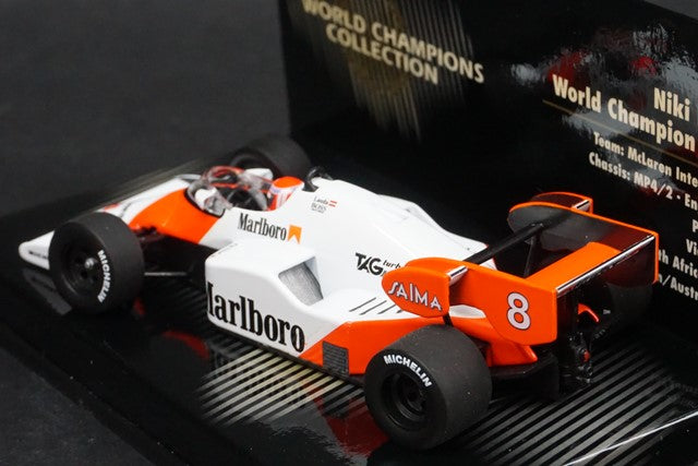 1:43 MINICHAMPS 436840008 McLaren MP4/2 N.Lauda World Champion 1984 #8 Marlboro Spec.