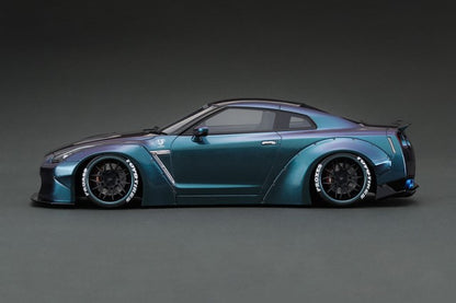 1:18 ignition model IG1033 LB-WORKS GT-R (R35) Metallic Purple / Green WEB Limited