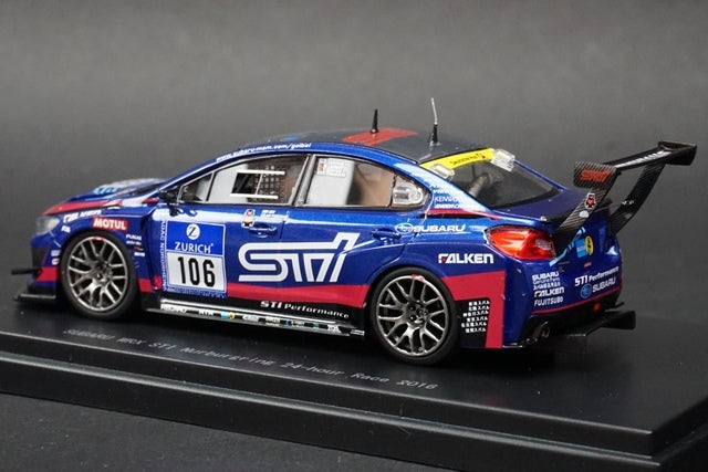 1:43 EBBRO 45451 SUBARU WRX STI Nurburgring 24h Race 2016 #106 model car