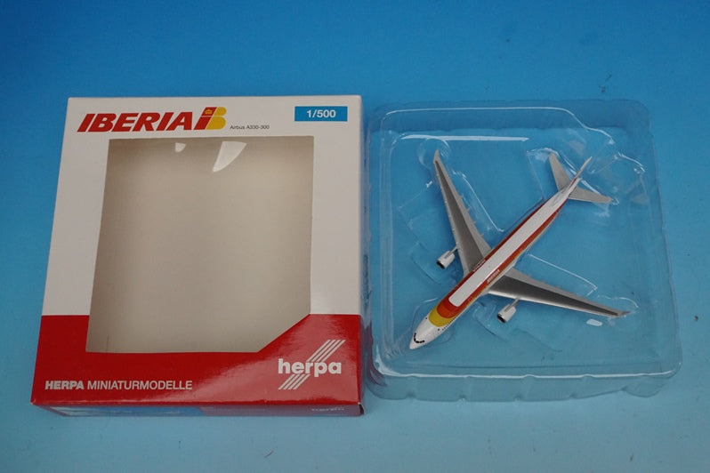 1:500 A330-300 Iberia EC-LUK 524551 Herpa airplane model