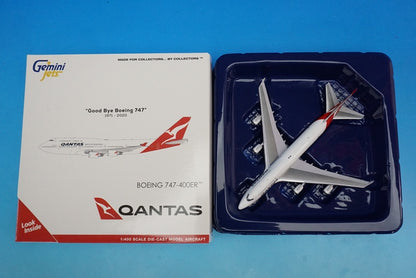 1:400 B747-400ER Qantas VH-OEH GJQFA1928 Gemini airplane model