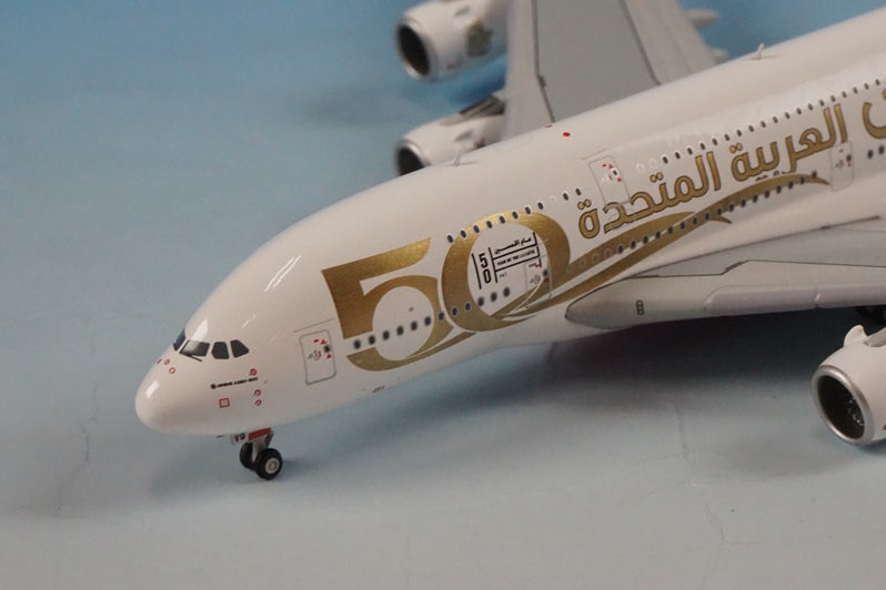 1:400 A380-800 Emirates 50th Anniversary A6-EVG GJUAE2051 Gemini airplane model