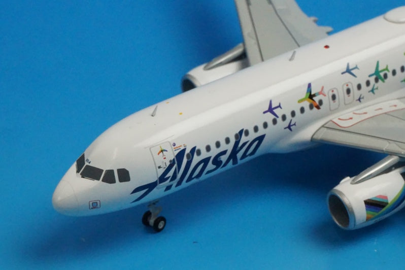 1:200 A320-214 Alaska airlines FLY WITH PRIDE N854VA G2ASA1047 Gemini