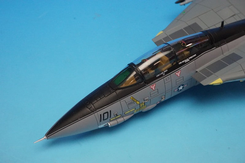 1:72 F-14A TOMCAT USN 211th Fighter Squadron Fighting Checkmate Captain Aircraft AB101 HA5201 Hobby Master