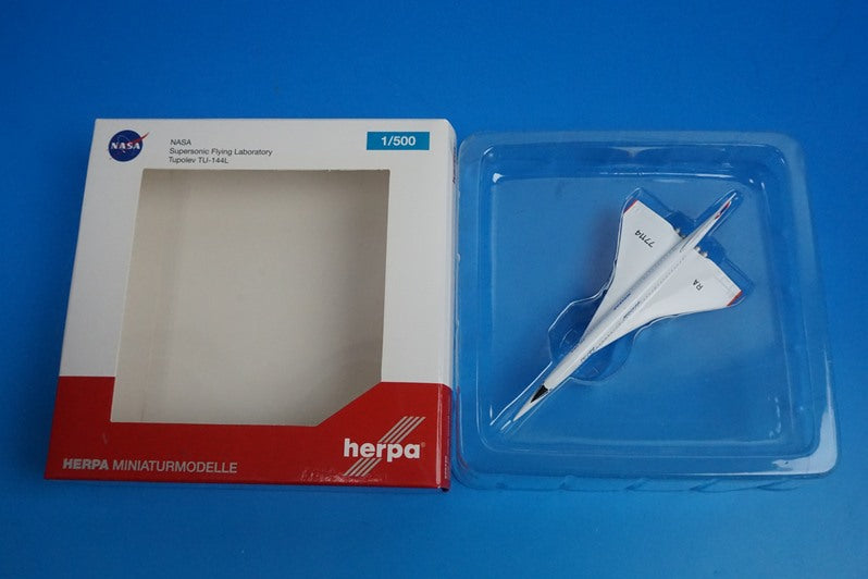 1:500 Tupolev TU-144LL Research Aircraft Modified NASA Supersonic Flight Test Aircraft RA-77114 529426 Herpa