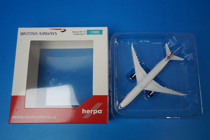 1:500 B787-10 British Airways G-ZBLA 534802 Herpa