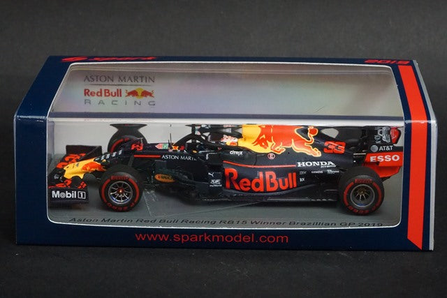 1:43 SPARK S6046 Aston Martin Red Bull Racing RB15 Brazilian GP 2019 #33 M.Verstappen