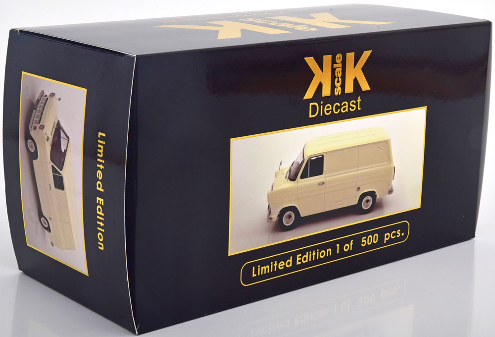 KKDC180493 KK Scale 1:18 Ford Transit Bus 1965 Creme