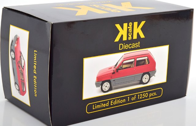 KKDC180521 KK Scale 1:18 Fiat Panda 30 MK1 1980 Red