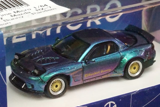 TM Time Micro 1:64 Mazda RX-7 Rocket Bunny PANDEM Chameleon model car