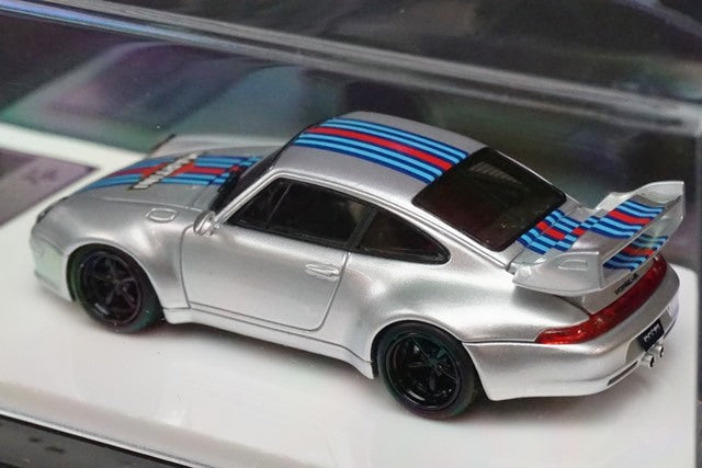 FM64005PG-F Fuelme Models 1:64 Porsche GW Gunther Werks 400R Martini model car