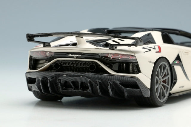 EM515A MakeUp EIDOLON 1:43 Lamborghini Aventador SVJ Roadster 2019 Nireo wheel Matt Pearl White