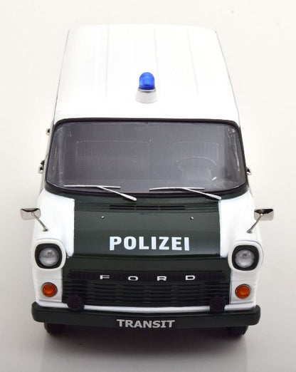 KKDC180466 KK scale 1:18 Ford Transit Bus 1965-1970 Polizei Hamburg Germany Dark Green/White