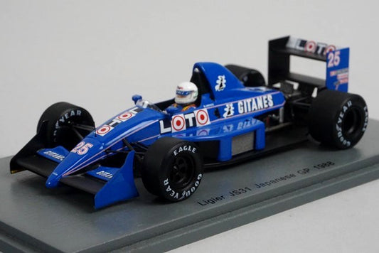 1:43 SPARK S3968 Ligier JS31 #25 Japan GP 1988 R.Arnoux