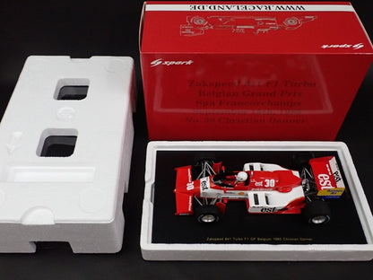 1:18 SPARK Raceland Custom RS1804 Zakspeed 841 West 1985 F1 Belgian GP #30