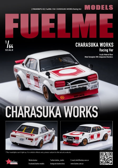 FM64006PG-02 Fuelme Models 1:64 Nissan Hakosuka KPGC10 CHARASUKA WORKS Racing Ver.