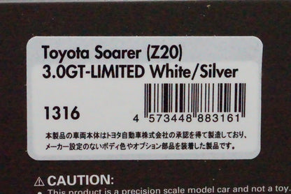 1:43 ignition model IG1316 Toyota Soarer (Z20) 3.0GT-LIMITED White/Silver