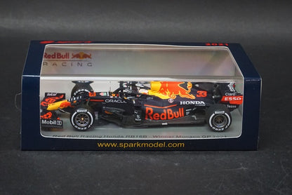 1:43 SPARK S7676 Red Bull Racing Honda RB16B #33 Winner Monaco GP 2021 M.Verstappen model car