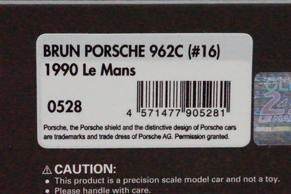 1:43 ignition model IG0528 BRUN Porsche 962C Le Mans 1990 #16