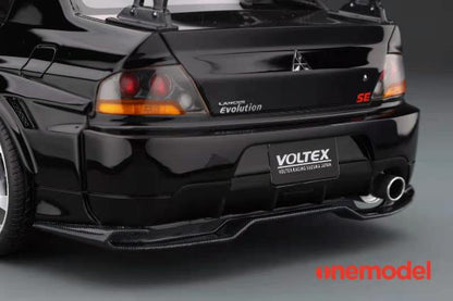 20C03-25 onemodel 1:18 Mitsubishi Voltex EVO IX Carbon Bonnet Version Black