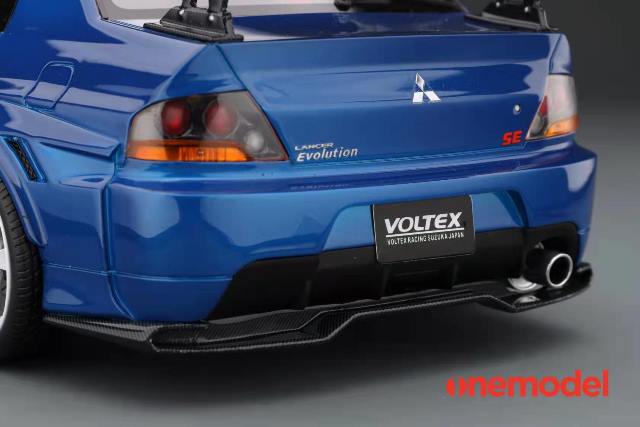 20C03-22 onemodel 1:18 Mitsubishi Voltex EVO IX Carbon Bonnet Version Blue