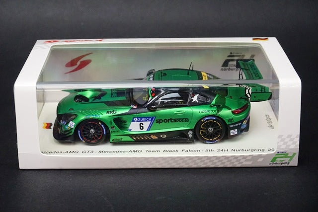 1:43 SPARK SG404 Mercedes AMG GT3 Team Black Flacon Nurburgring 24h 2018 #6