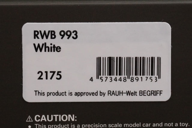 1:43 ignition model IG2175 RWB 993 White #89 model car